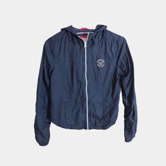 Abercrombie & Fitch Lids Windbreaker Rain Light Hooded Jacket XL - Picture 1 of 5